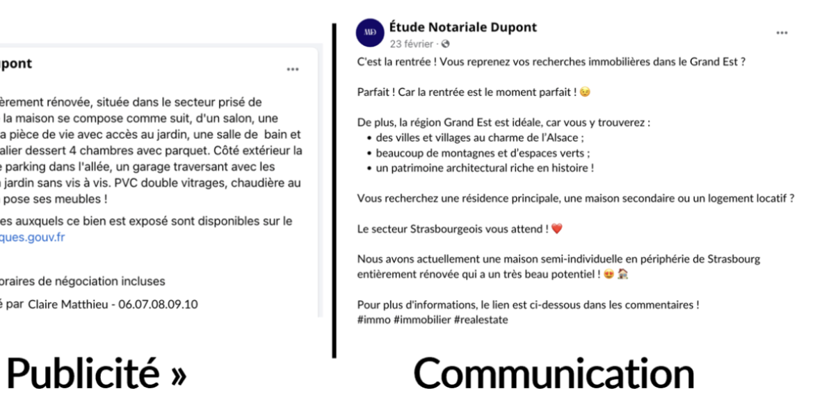 Notaires : les réseaux sociaux, c'est de la publicité ?