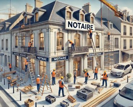 Installation des nouvelles études notariales en France